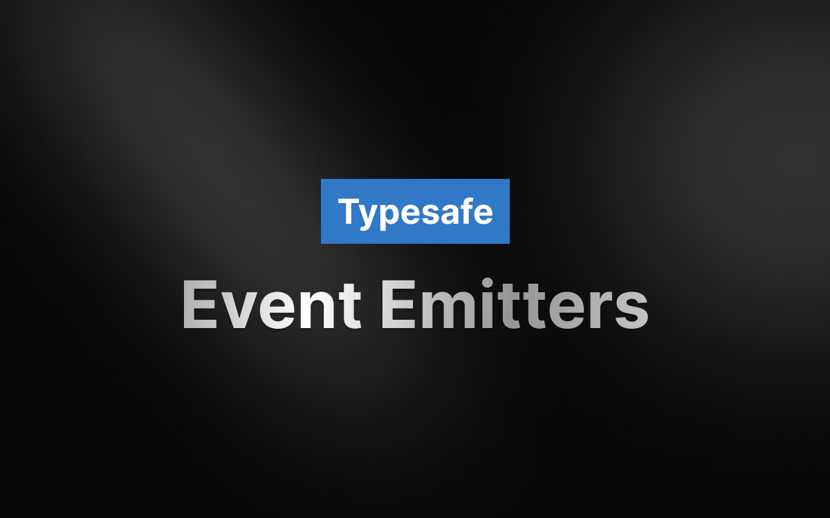 Add Type Support to Event Emitters