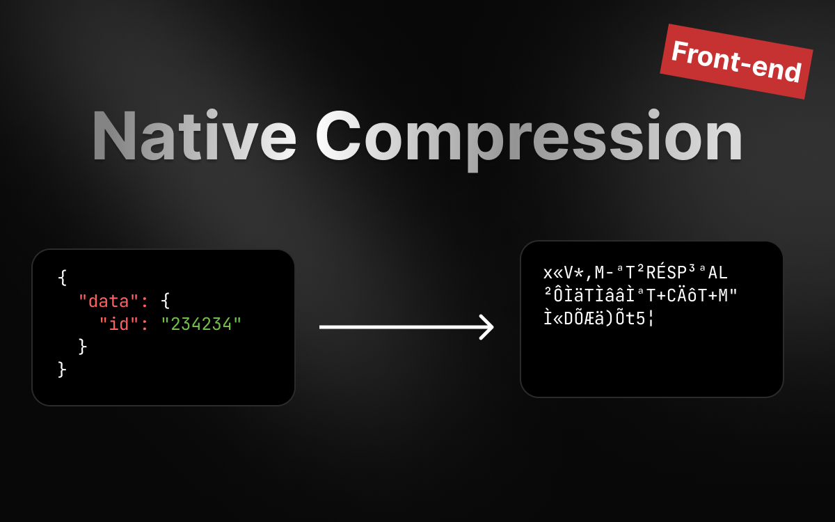 Handling request compression on the front-end